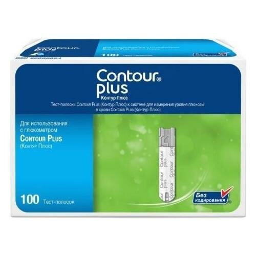 Contour plus, тест-полоски, 100 шт.