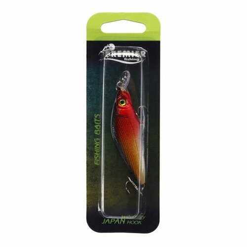 воблер premier fishing fat hunter 65 мм 9 2г f 0 6 1 8м цвет 002 pr fh65 002 Воблер PREMIER Fat Hunter, 6.5 см, 9.2 г, фэт, плавающий, (0.6-1.8 м), цвет 002 (PR-FH65-002) (комплект из 4 шт)