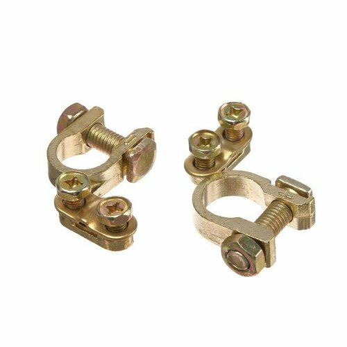 Клеммы аккумуляторные главдор латунь набор 2 шт комплект из 6 шт 2502₽