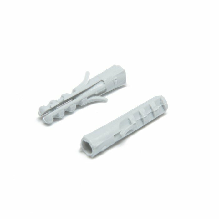 фото Дюбель тундра, тип S, распорный, полипропиленовый, 4х20 мм, 50 шт (комплект из 21 шт)