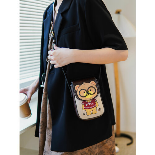 Сумка клатч BeiBaoBao фактура гладкая молочный 2200₽