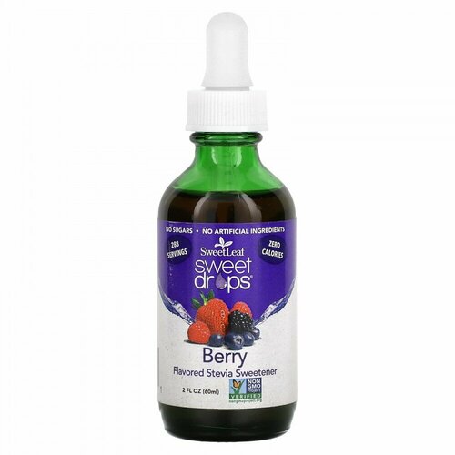 Wisdom Natural, SweetLeaf, Sweet Drops, Berry, 2 fl oz (60 ml)