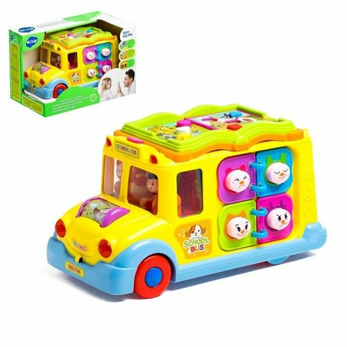Развивающая игрушка «Автобус», световой и звуковой эффект развивающая игрушка мартышка звуковой эффект