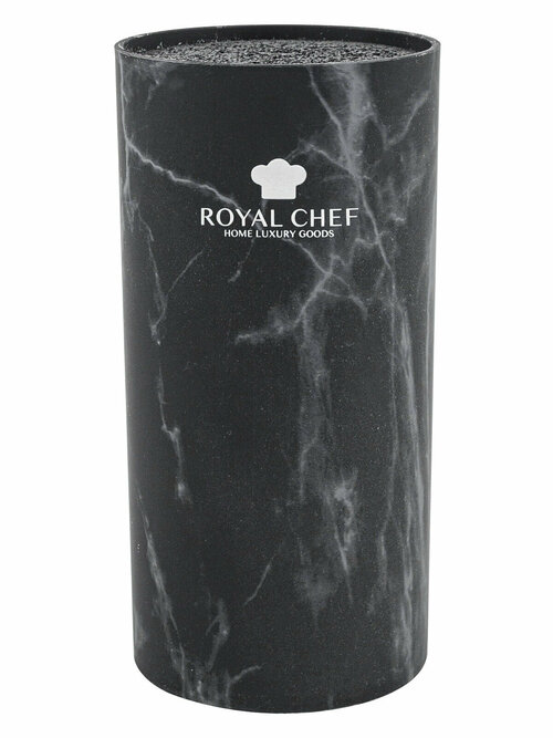 Подставка для ножей с наполнителем от Royal Chef. Цвет черный. Хранение ножей.