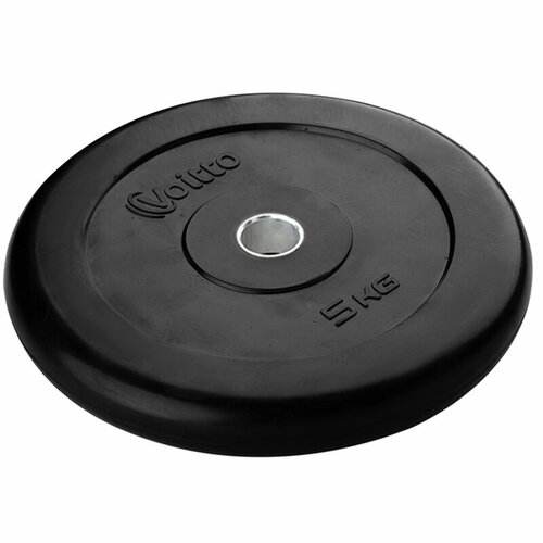 фото Диск обрезиненный voitto 5 кг, черный (d31)