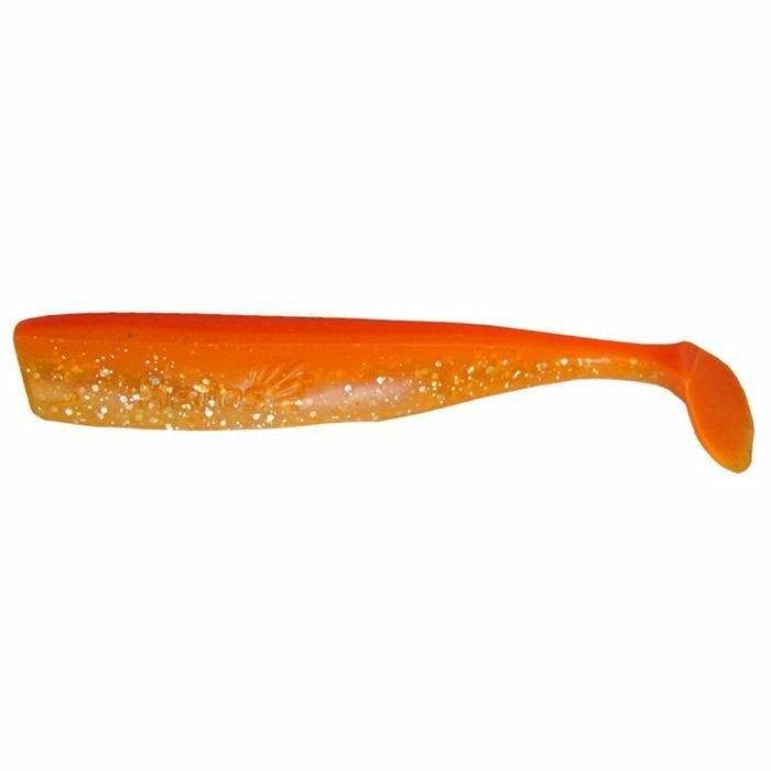 Виброхвост Helios Chebak Orange & Sparkles, 8 см, 7 шт. (HS-3-022) (комплект из 7 шт)