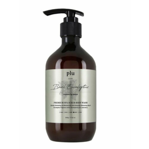 Гель скраб для душа с базиликом и эвкалиптом