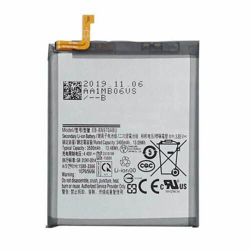 Аккумулятор EB-BN970ABU для Samsung N970F (Galaxy Note 10) 2pcs fpc connector battery on board clip holder on flex for samsung galaxy note 10 note x notex note10 5g n970 n970f n970f ds