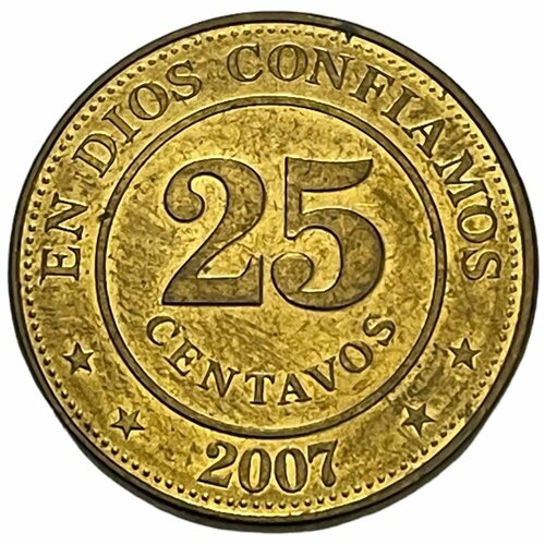 Никарагуа 25 сентаво 2007 г. никарагуа 50 сентаво 2007 г