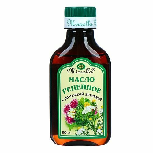 Репейное масло Mirrolla с ромашкой аптечной, 100 мл (комплект из 10 шт)