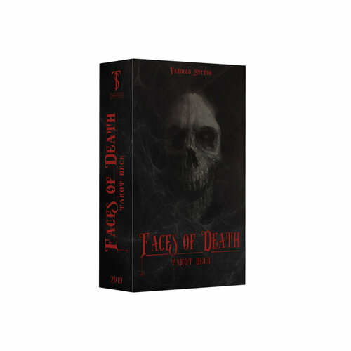 Темные карты Таро Лики Смерти - Faces of Death Tarot / Колода Таро 78 карт 8х12см + МБК карты таро тишины hush tarot гадальная колода репринт хаш таро