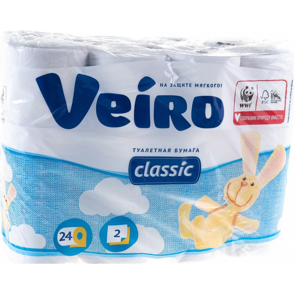 Туалетная бумага без аромата Viero, 4 шт - фото №20