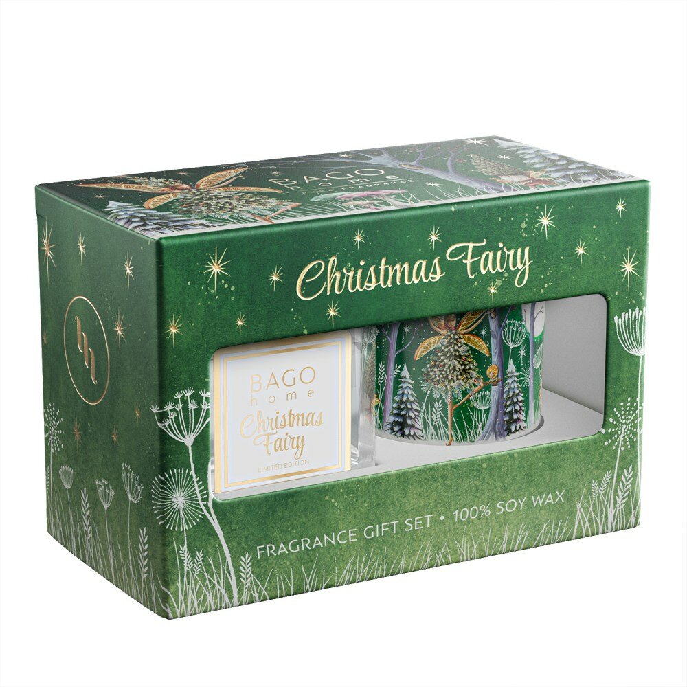 фото Набор BAGO home Фея рождества дифф. 45 мл, свеча 85 г.