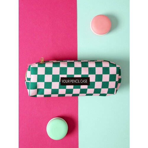 Пенал косметичка в клетку
