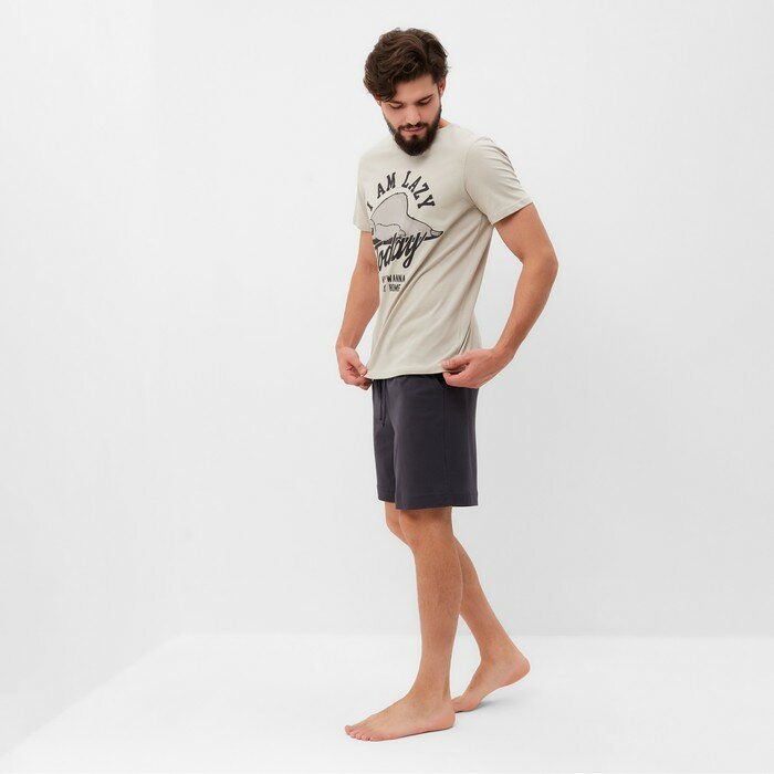 Пижама мужская KAFTAN i`m lazy размер 54, серый - фотография № 4