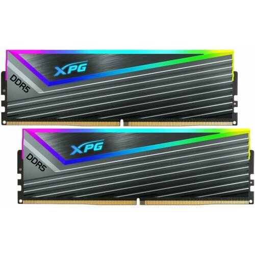 Оперативная память для компьютера 32Gb 2x16Gb PC5-51200 6400MHz DDR5 DIMM Unbuffered CL40 A-Data XPG Caster RGB AX5U6400C4016G-DCCARGY 1870400₽