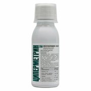 Циперметрин 250 средство от клопов, тараканов, блох, муравьев, мух, комаров, клещей, 100 мл