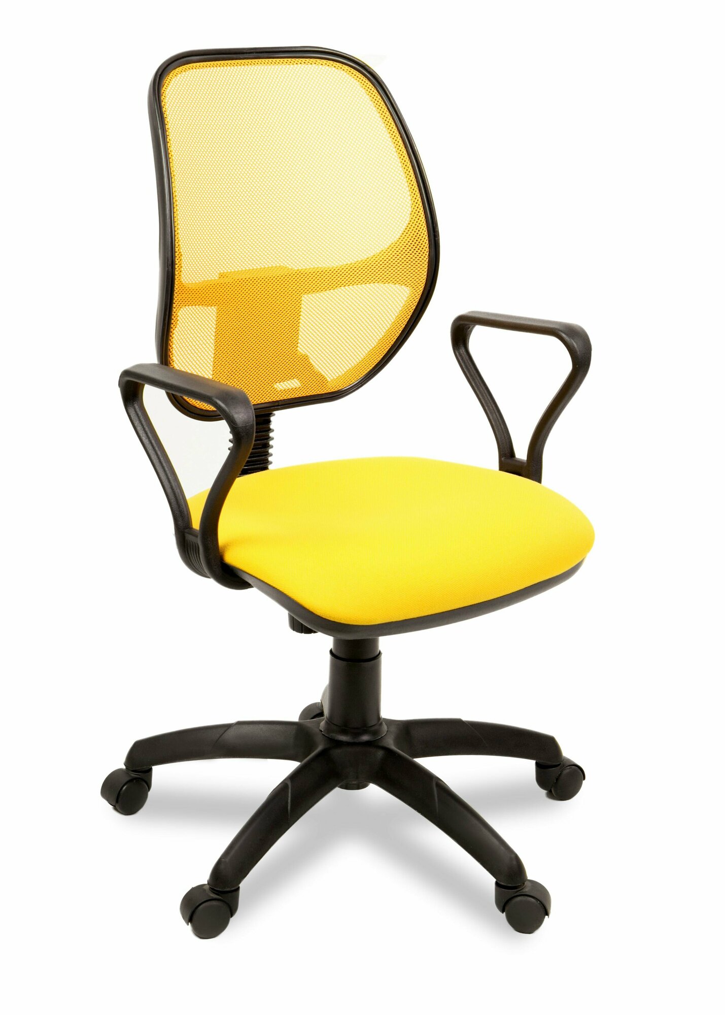 Компьютерное офисное кресло Мирэй Групп Марс самба ПК, ткань, Желтое
