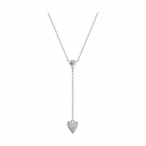 Колье Diamant online, серебро, 925 проба, фианит