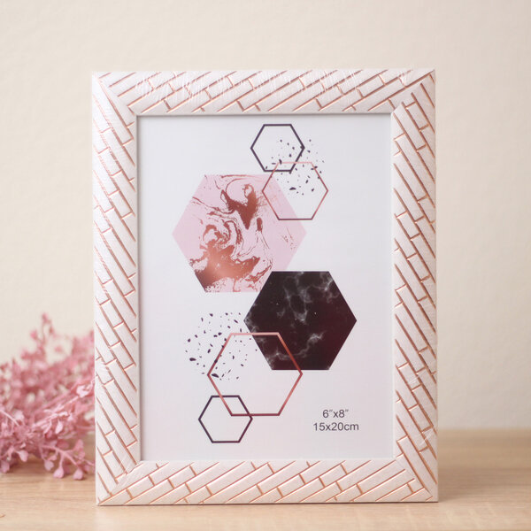 фото Фоторамка 15*20см «Флоренция» бледно-розовый, пластик