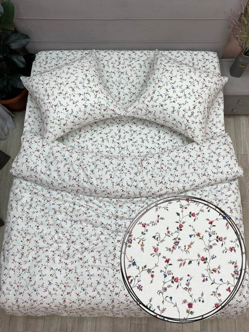 фото Постельное белье 1,5 спальное Бязь