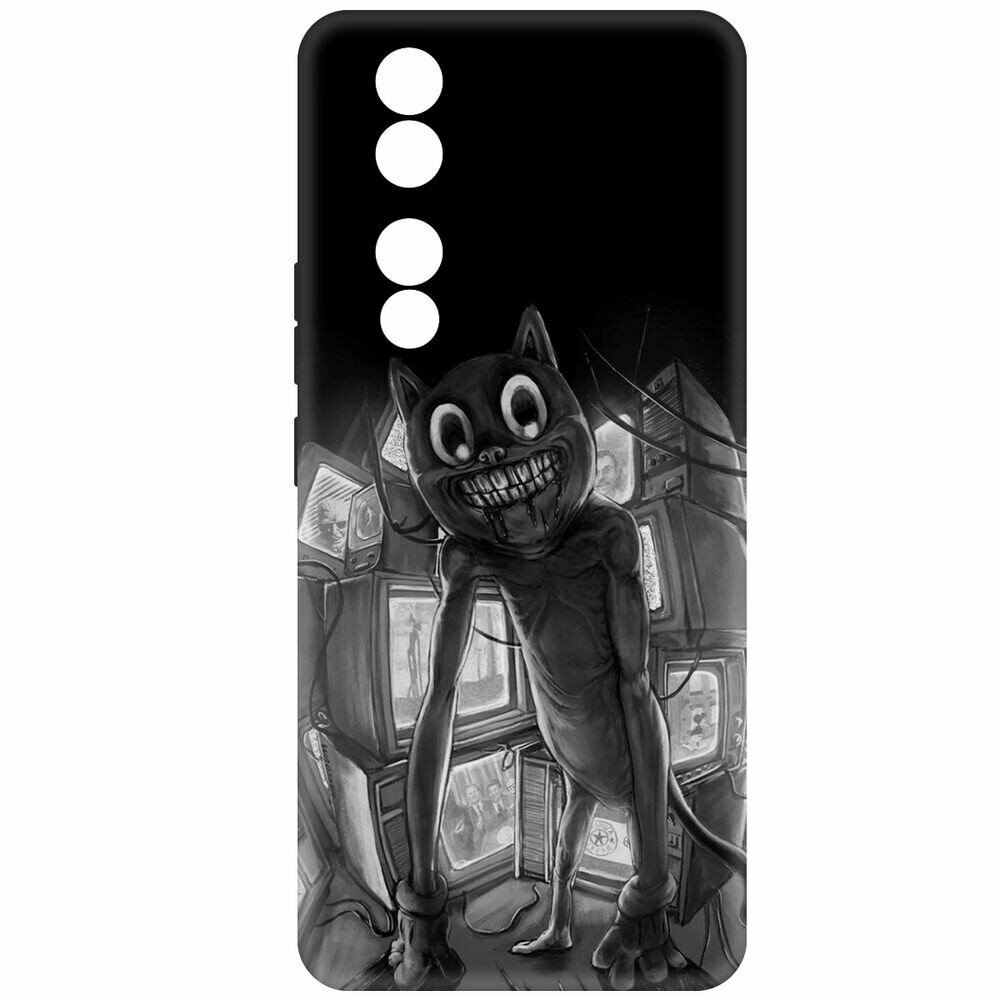 Чехол-накладка Krutoff Soft Case Хаги Ваги - Картун Кэт для Honor 90 черный