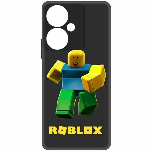 Чехол-накладка Krutoff Soft Case Roblox-Классический Нуб для Vivo Y27 4G черный