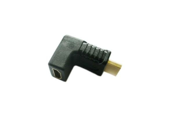 Адаптер аудио-видео 90 Deg, HDMI (m) (Г-образный) - HDMI (f) (Г-образный), ver 1.4 Noname - фото №8