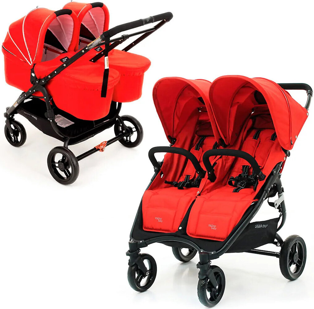 Valco Baby Коляска для двойни 2-в-1 Snap Duo (Fire Red)