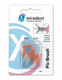 Запасные ершики miradent Pic-Brush Orange, оранжевые