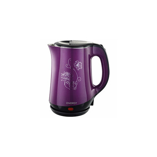 Чайник электрический 18Л 1500ВТ диск двойн корпус сталь пластик фиолет ENERGY новинка 197000₽