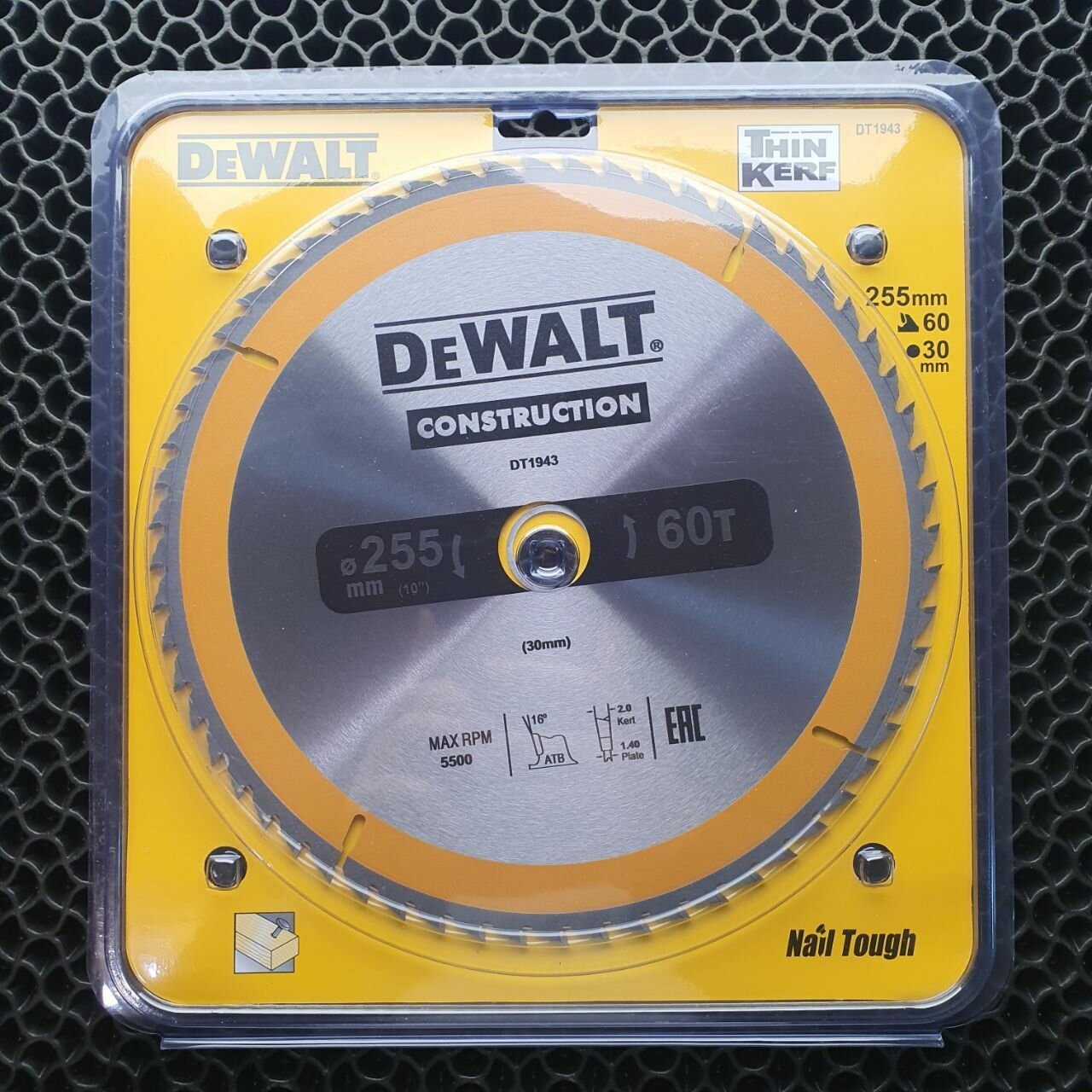 Dewalt Construction 255x30mm60T