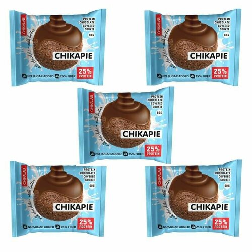 протеиновое печенье chikalab в шоколаде без сахара кокос с начинкой 60 гр 5 шт Протеиновое печенье Chikalab в шоколаде без сахара Шоколад с начинкой, 60 гр (5 шт)