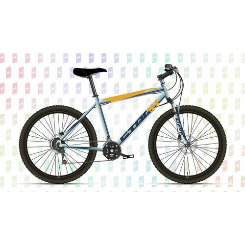 Велосипед Stark Respect 29.1 D (2023) (Велосипед Stark'23 Respect 29.1 D голубой металлик/синий/оранжевый 22", алюминий, HQ-0009975)