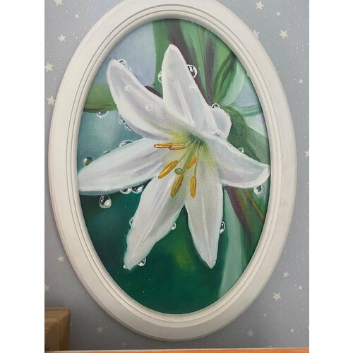 Картина ручной работы «Лилия», 20х30 см, масло