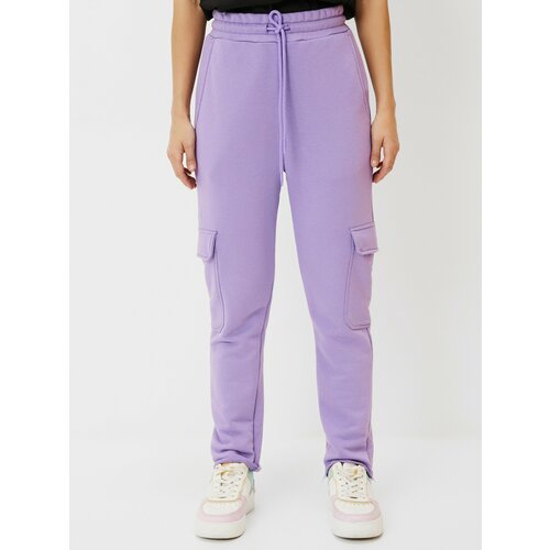 Брюки карго  VOSQ, размер M, фиолетовый