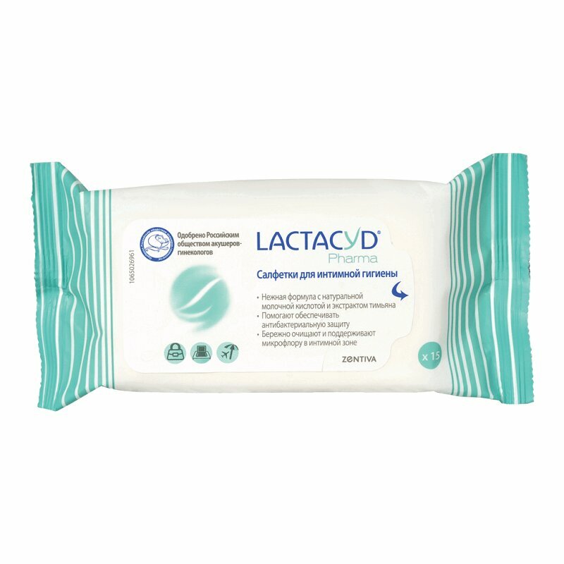 Салфетки влажные Lactacyd с экстрактом тимьяна, 15шт. - фото №7