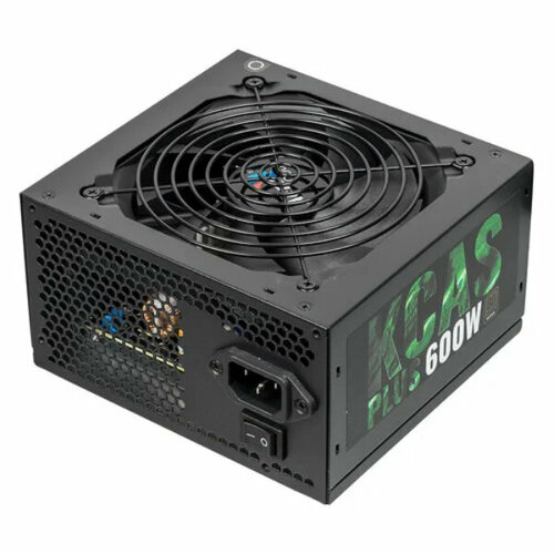 Блок питания Aerocool KCAS-600W PLUS ATX 24 600W Active PFC 120mm fan 80 PLUS BRONZE Box 609200₽