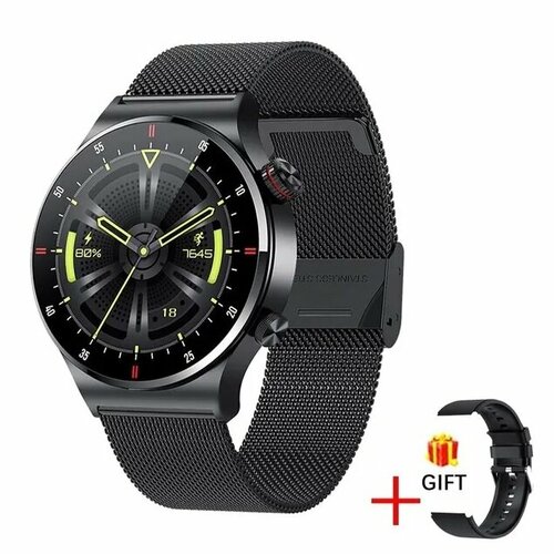 Умные часы для женщин и мужчин LIGE 1.28-260 Black Mesh. Гарантия 1 год.