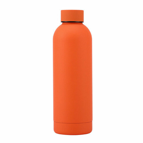 фото Термобутылка двухслойная из нержавеющей стали/ бутылка для напитков/ оранжевая бутылка для воды 500 мл/ спортивная бутылка китай