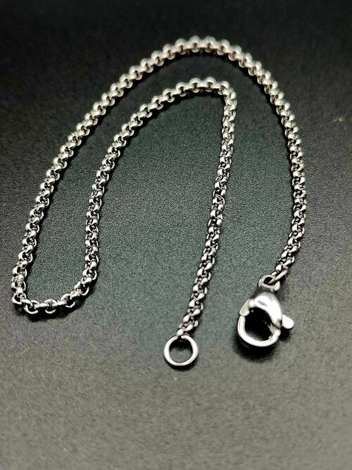 Браслет-цепочка Тонкий браслет из нержавеющей стали, металл, 1 шт., размер 21 см, размер one size, серый, бесцветный