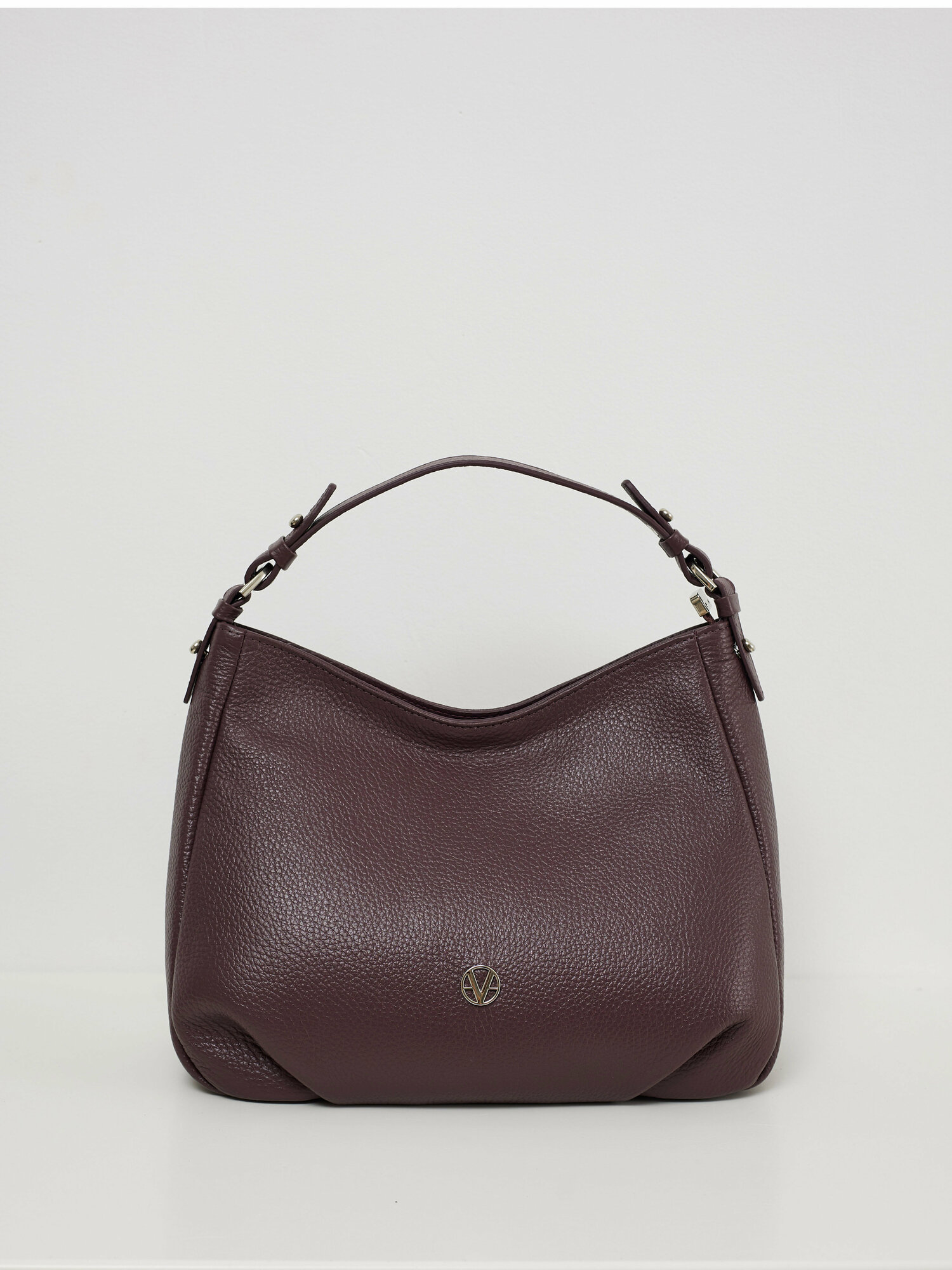 фото Сумка женская хобо Afina 693 из натуральной кожи цвета слива