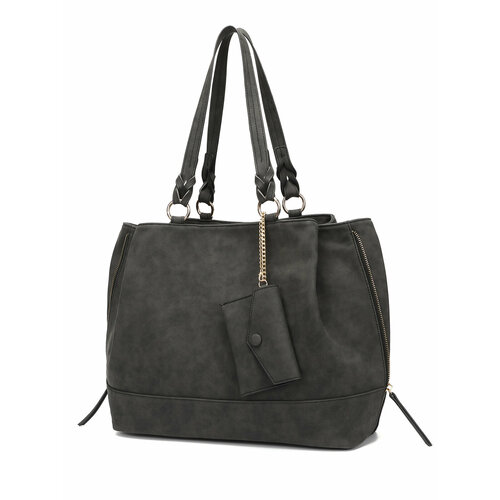 фото Сумка шоппер bianca rina, черный, серый
