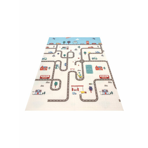 Коврик детский двусторонний складной 120x180х0.8 см Meitoku 