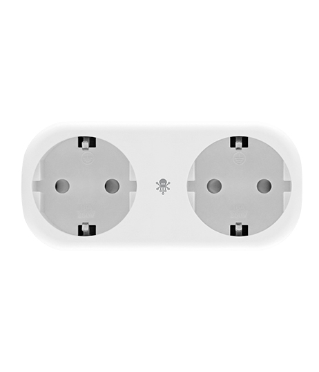 фото SLS Внешняя двойная умная WIFI розетка OUT4 / умный дом / управление голосовым помощником Алиса, Маруся