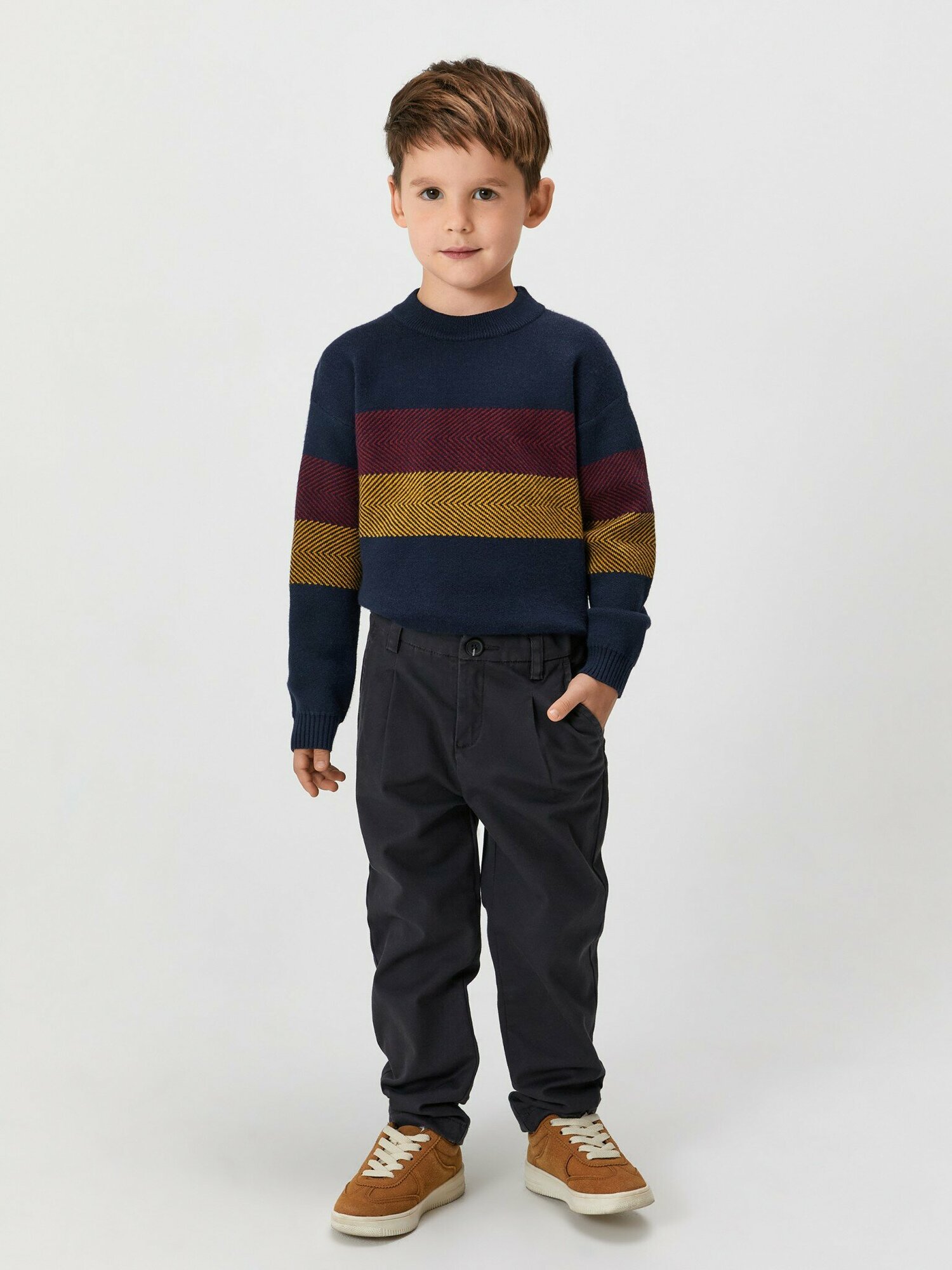 Пуловер ACOOLA Alfred темно-синий для мальчиков 104 размер
