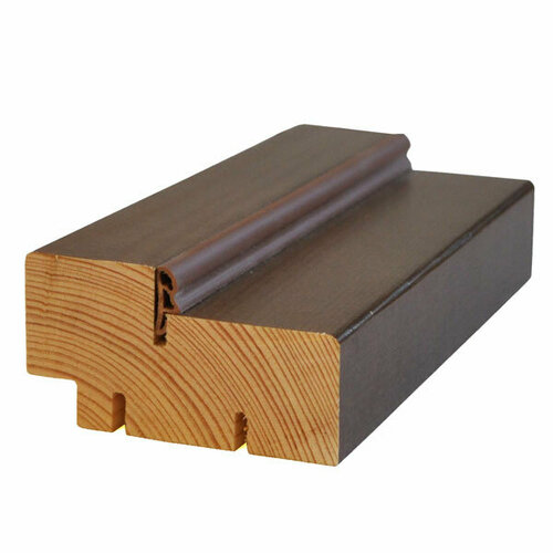 Коробка с пазом и уплотнителем, из массива сосны 2100х72x38мм коробка для двери лесозавод массив сосны нелакированная с уплотнителем