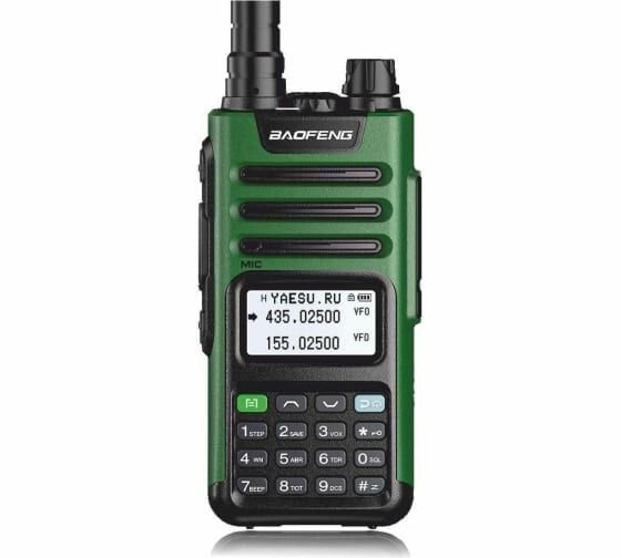 Рация BAOFENG UV-13 PRO ( 136-174/400-520) МГц черно-зеленая