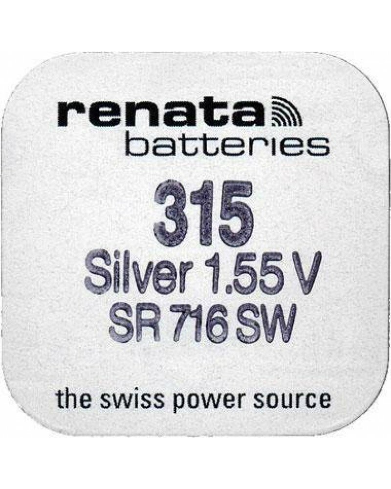 Батарейка Renata 315, Швейцария, 1 шт.