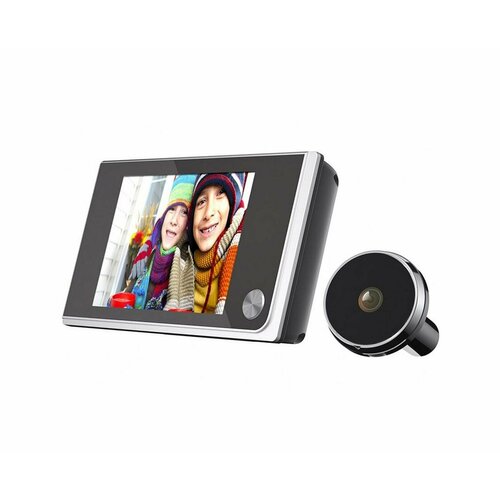 Видеоглазок для входной двери iHome Mod: S52 (3.5) (O46103VI) с цветным монитором 3.5 и видеокамерой в виде обычного глазка. Толщина двери: 35-100 мм